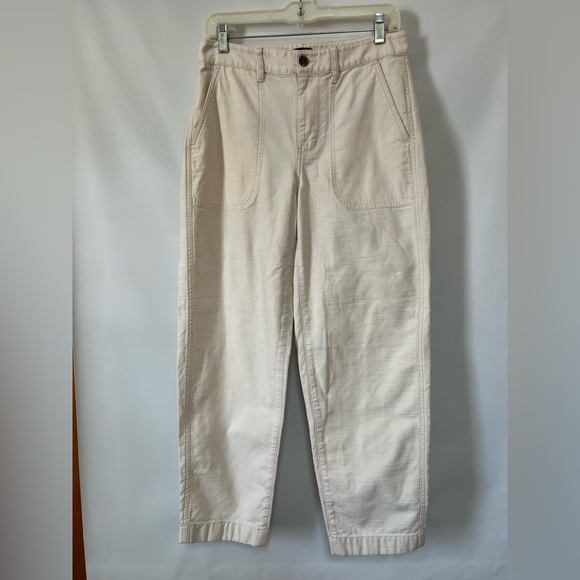 J. Crew Pants - J.Crew Women's Cream Cotton Pants Size 4 NWOT